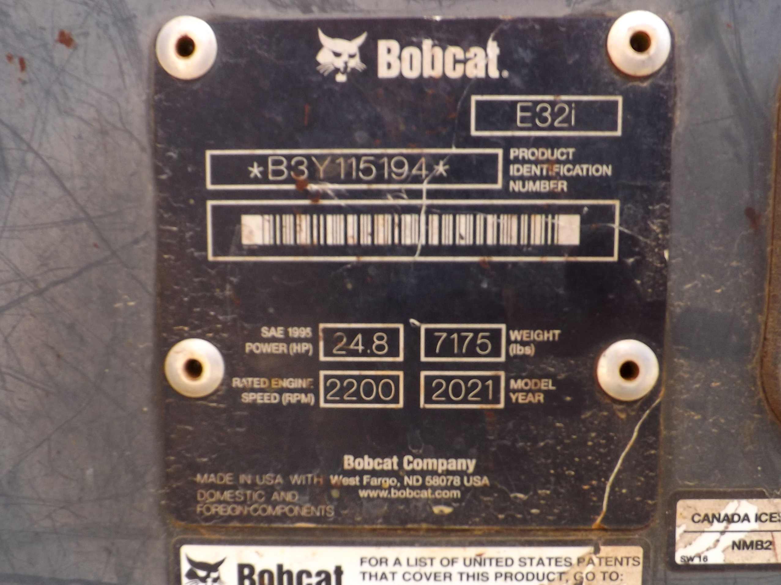 2021 Bobcat E32i Mini Excavator - photo 6
