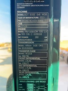 2023 BELL B30E Off-Highway Truck - photo 5