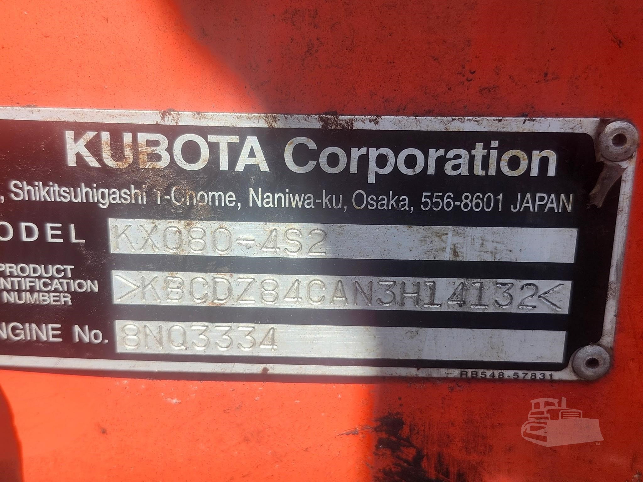 2022 KUBOTA KX080-4S2 - photo 3