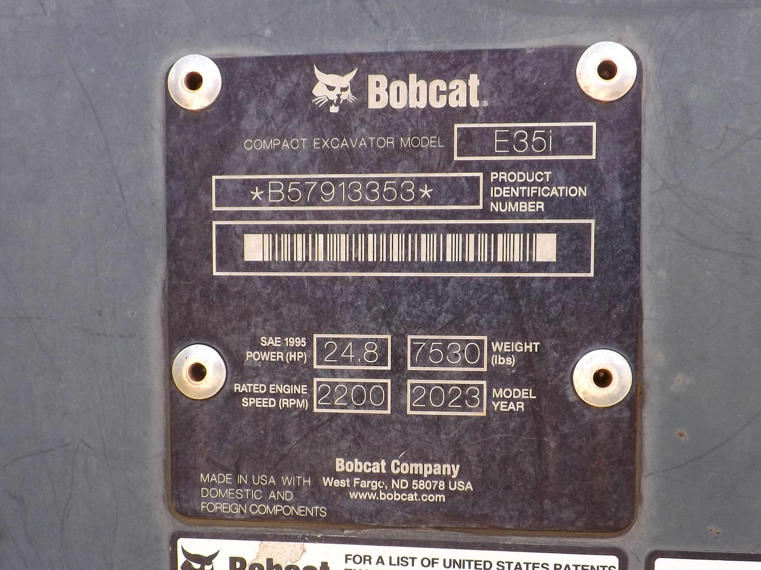 2023 Bobcat E35i Mini Excavator - photo 6